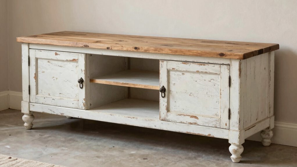 farmhouse tv stand materials