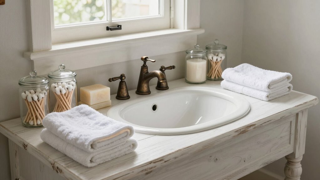 farmhouse vanity cleaning tips