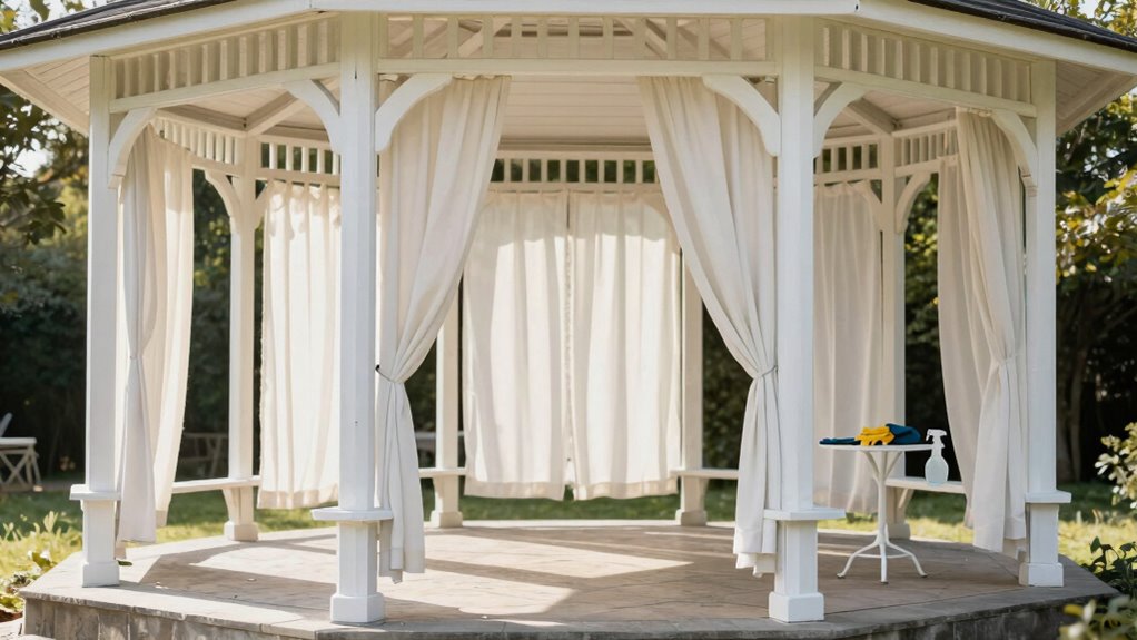 gazebo cleaning and maintenance tips