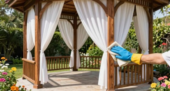 gazebo cleaning maintenance tips