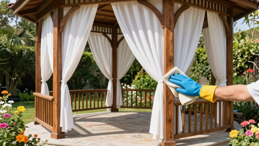 gazebo cleaning maintenance tips