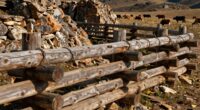 handmade fences regulate livestock