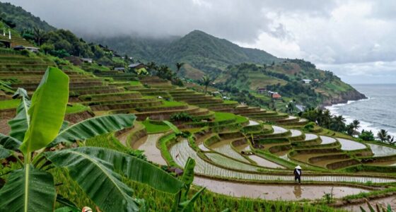 island rainfall influencing farming