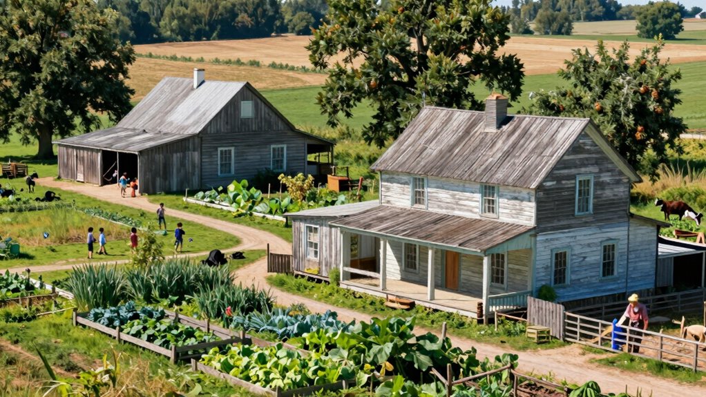 land inheritance shapes rural layouts