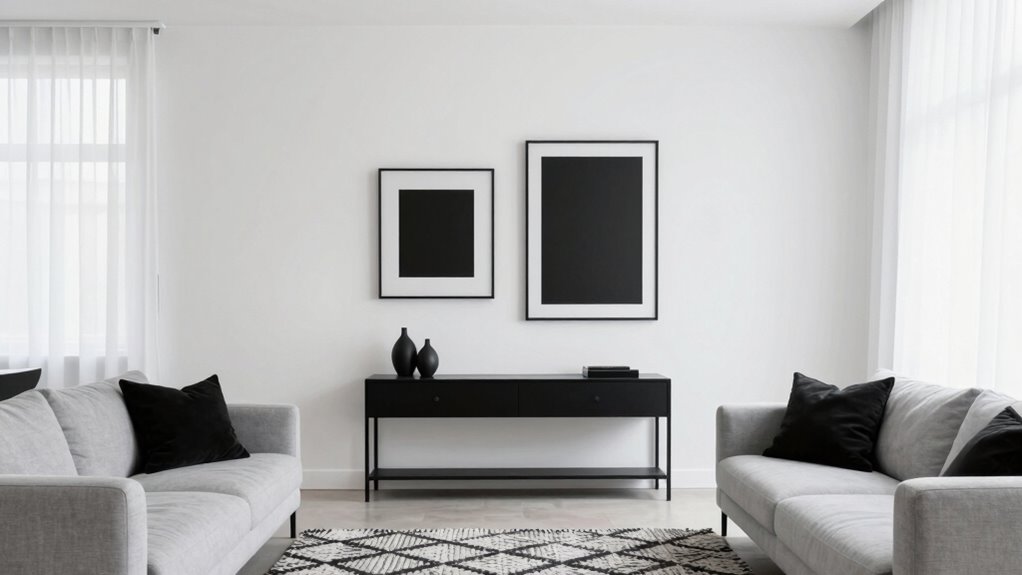 layer black accents effectively