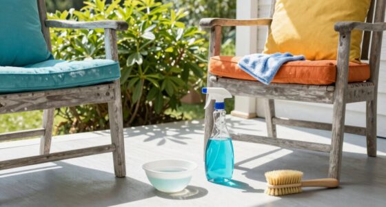 maintain porch furniture cleanliness