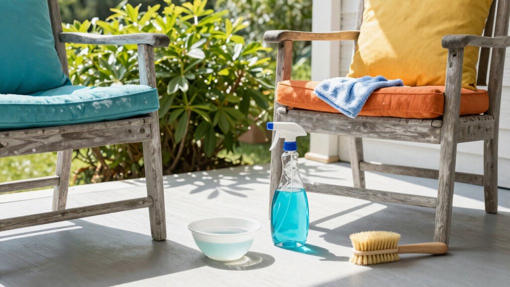 maintain porch furniture cleanliness