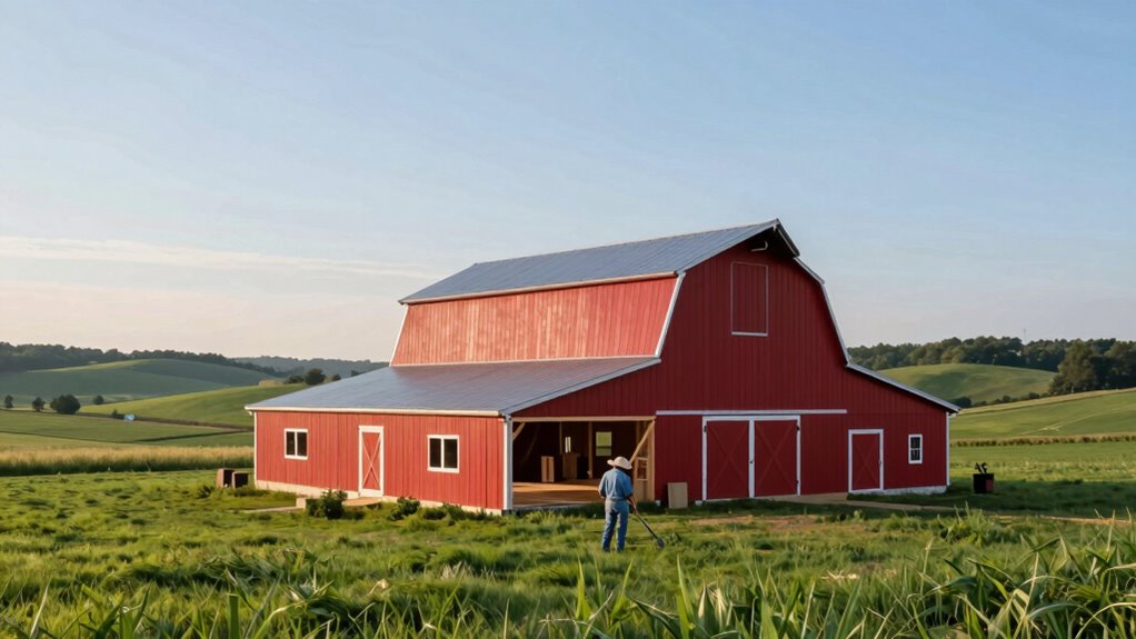 modern traditional barn construction