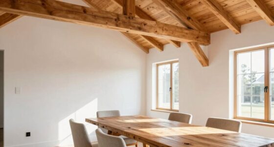 natural wood in farmhouse decor