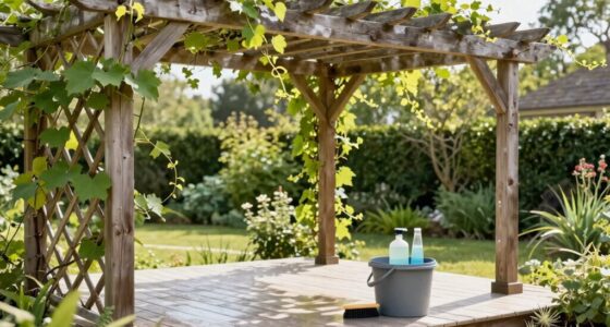 outdoor pergola maintenance tips