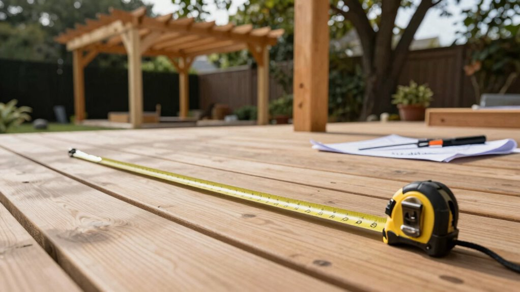 pergola installation measurement checklist