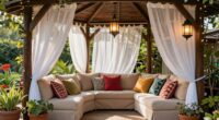 personalized outdoor gazebo decor