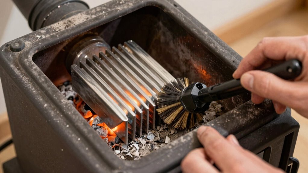 regular pellet stove maintenance