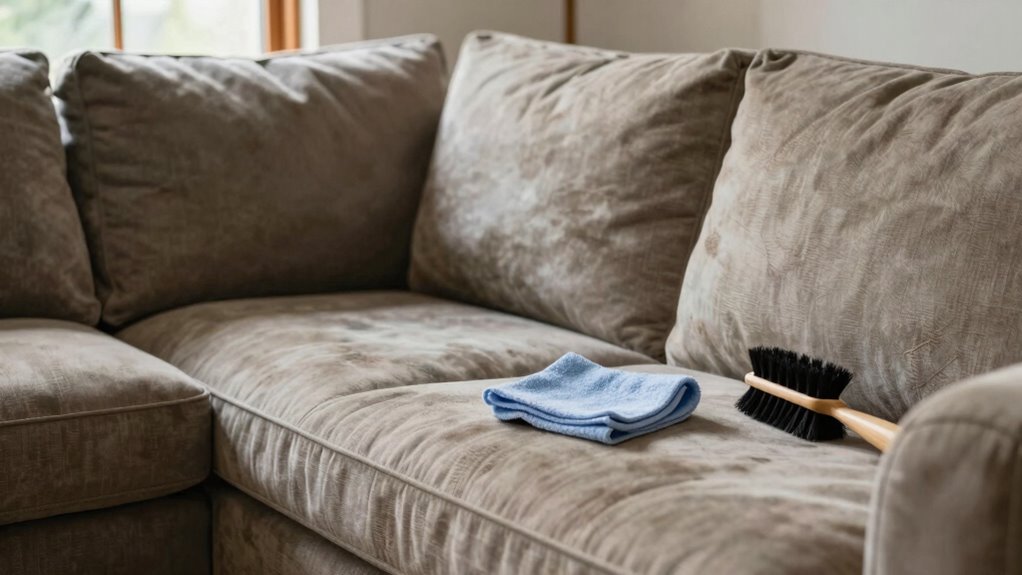 regular upholstery cleaning routine