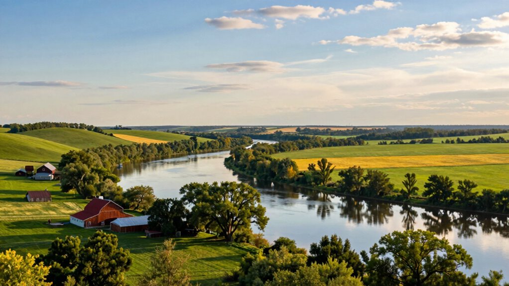 river valleys boost farming