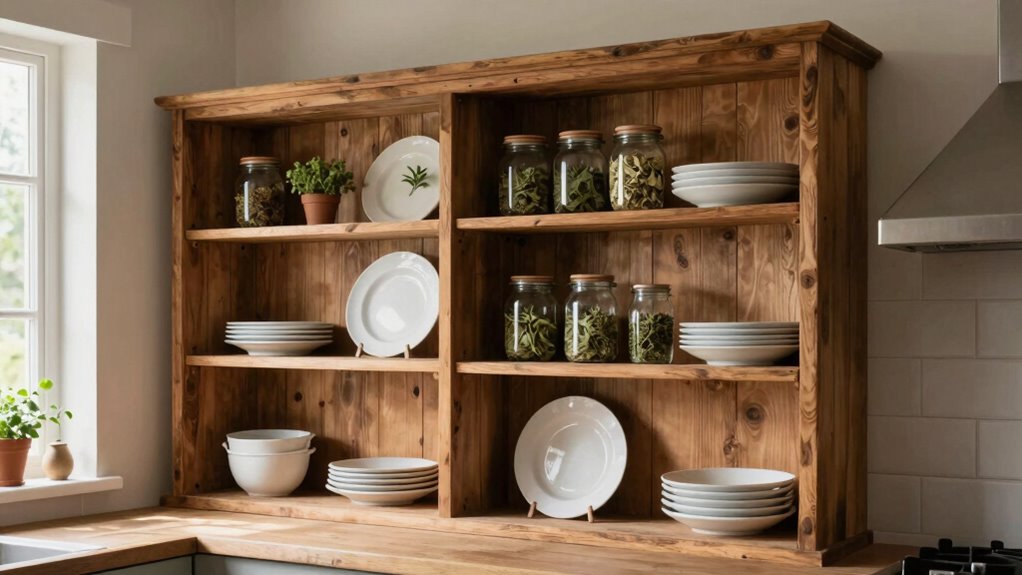 rustic vintage kitchen display