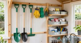 seasonal garden tool storage