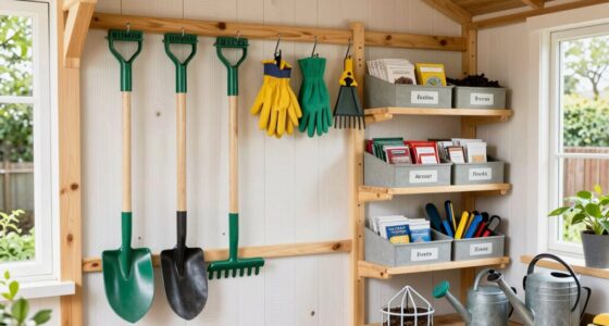 seasonal garden tool storage