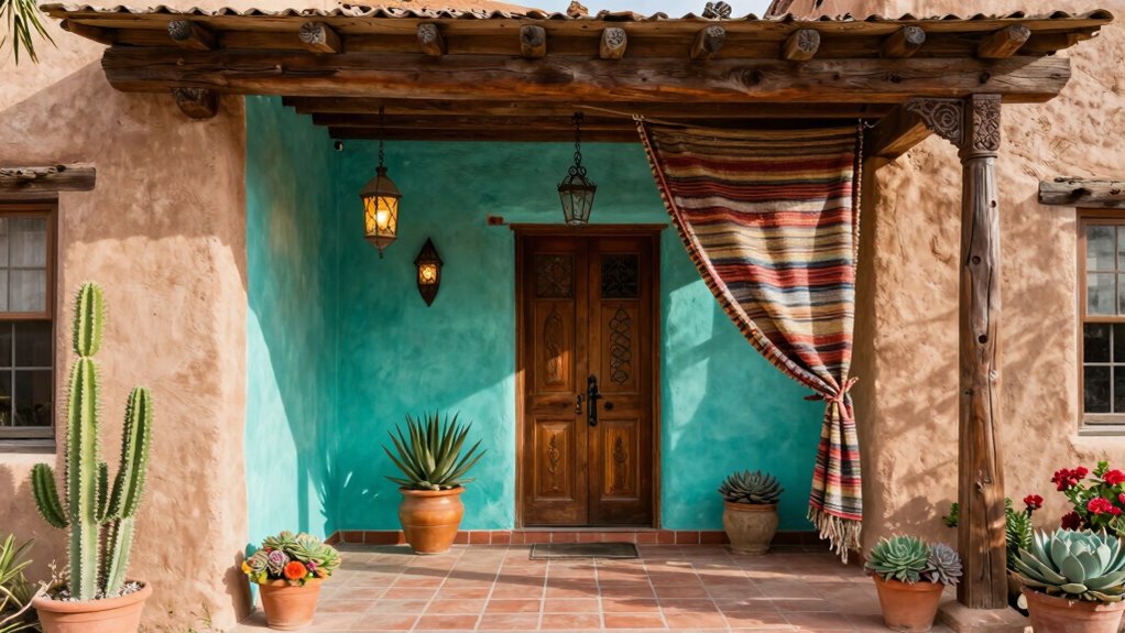 southwestern home entrances design