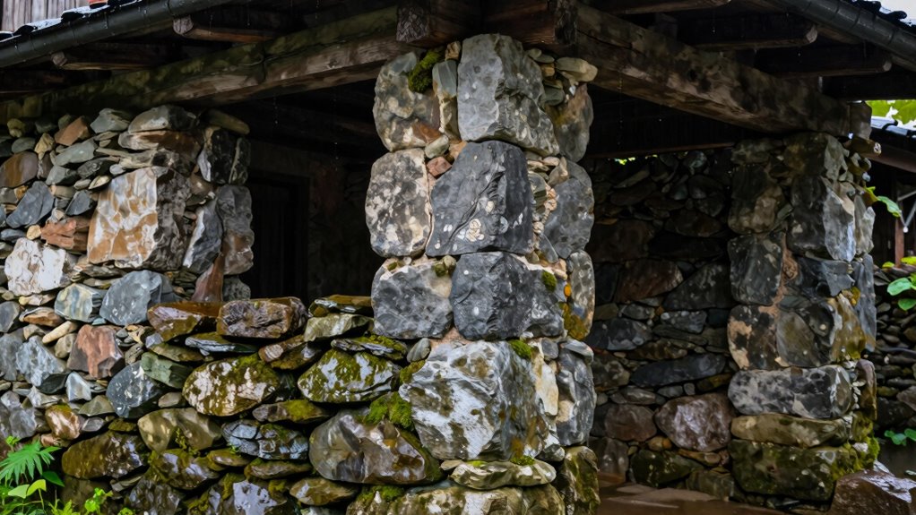 stone foundations support homes