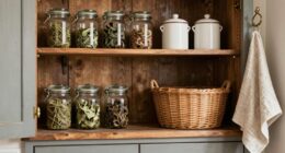 stylish farmhouse pantry cabinets