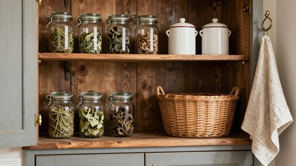 stylish farmhouse pantry cabinets