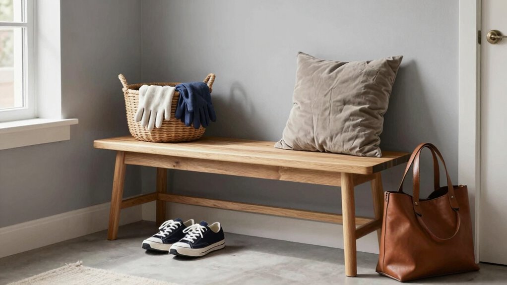 stylish functional seasonal entryway