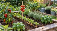 thriving developing garden landscape