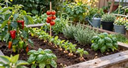 thriving developing garden landscape