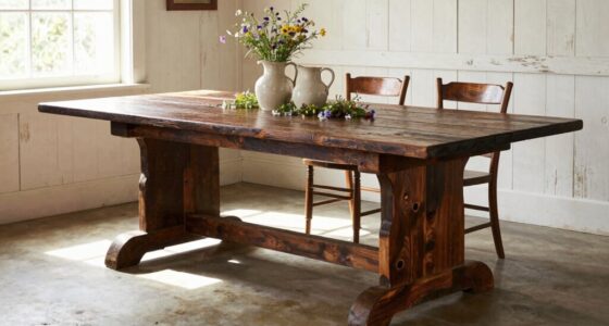 traditional rustic dining tables