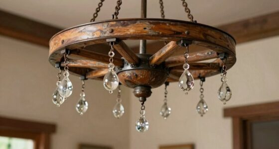 wagon wheel chandelier maintenance