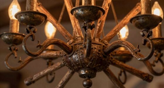 wagon wheel chandelier selection