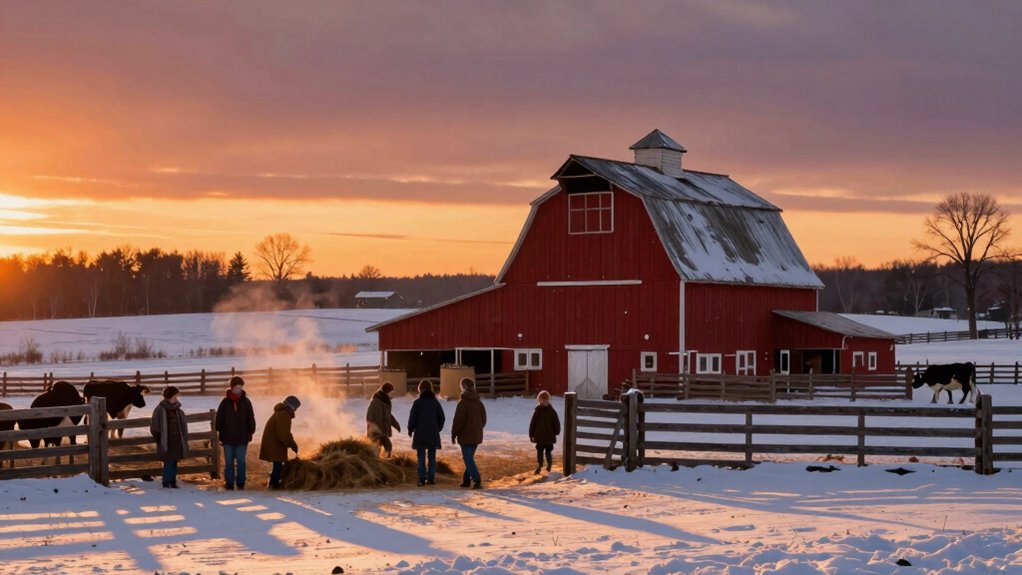winter sunsets shape routines