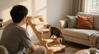 A cat staircase