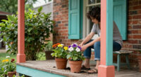 A Pop of Color Transformed This 1940s Front Porch