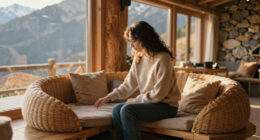 Alpine landscapes inform Patricia Urquiola's "nest-like" interiors for Swiss apartment complex