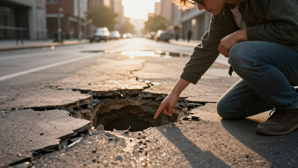 Sinkhole Appears In Auckland Street Damaged In 2023'S Floods - RNZ