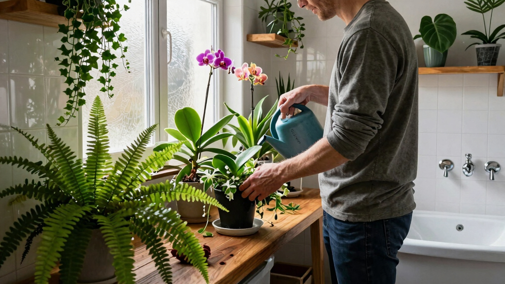 This DIYer Turned Their Ordinary Bathroom Into A Lush Secret Garden Paradise