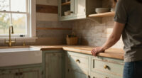 A Vintage Farmhouse Makeover Made These ’80S Kitchen Cabinets Unrecognizable