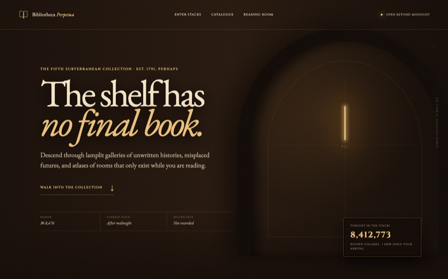 Bibliotheca Perpetua — The Endless Shelf (FABLE/175)