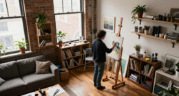 This 500-Square-Foot Studio Doubles As An Artist's Home And Workspace