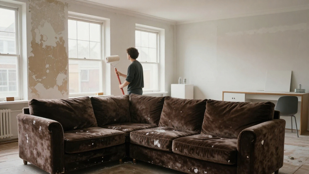 A Dark And Dated Living Room Gets A Dramatic Designer Makeover