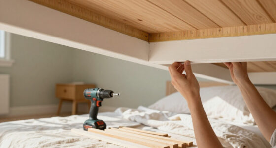 A Structural Beam Was An Eyesore In This Bedroom — She Added Paneling To Disguise It