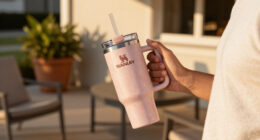 STANLEY IceFlow 2.0 Flip Straw Tumbler, 30 Oz, Rose Quartz | Easy Carry Handle | Twist On Lid And Flip Up Straw | Leak Resistant Water Bottl