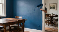 They Drenched A Dining Room In Deep Blue — Now It’s Moody And Vintage
