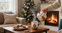 I Think Next's Gingerbread Hot Chocolate Serving Set Is The Upgrade You Need This Hosting Season