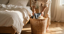 Next Has Dropped The Prettiest Laundry Hamper I've Ever Seen