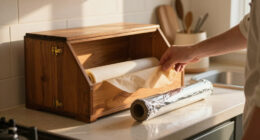 Not Drawers Or Caddies: The Thrifted Item That Keeps Parchment Paper & Tinfoil Organized