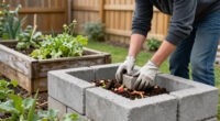 Use Concrete Blocks For A Durable Alternative To A Compost Bin